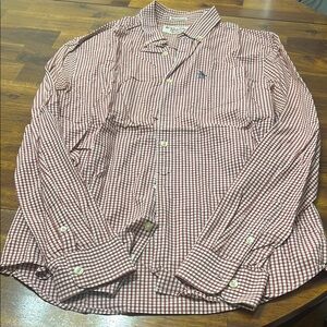 Men's Red Checkered Shirt‎